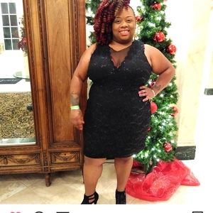 Roz & Ali, Size 22, Black dress